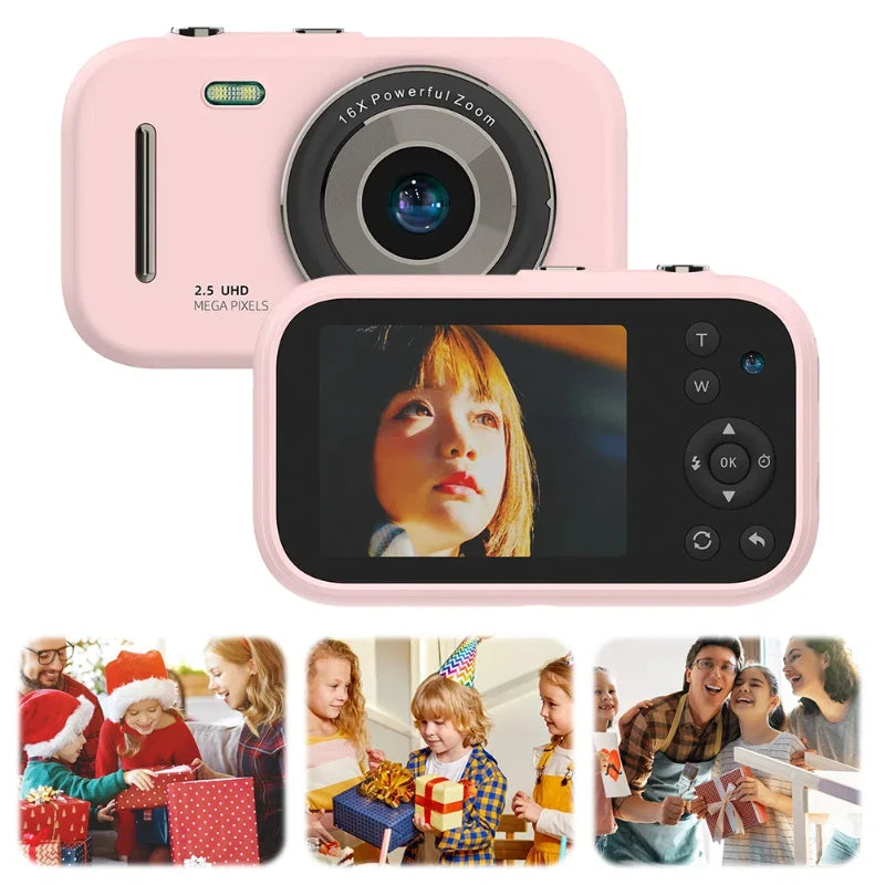 H17 2.7-Inch Screen 1080P 48MP Mini Camera 8/128GB 16X Digital Zoom Dual Camera Autofocus Digital Mini Camera