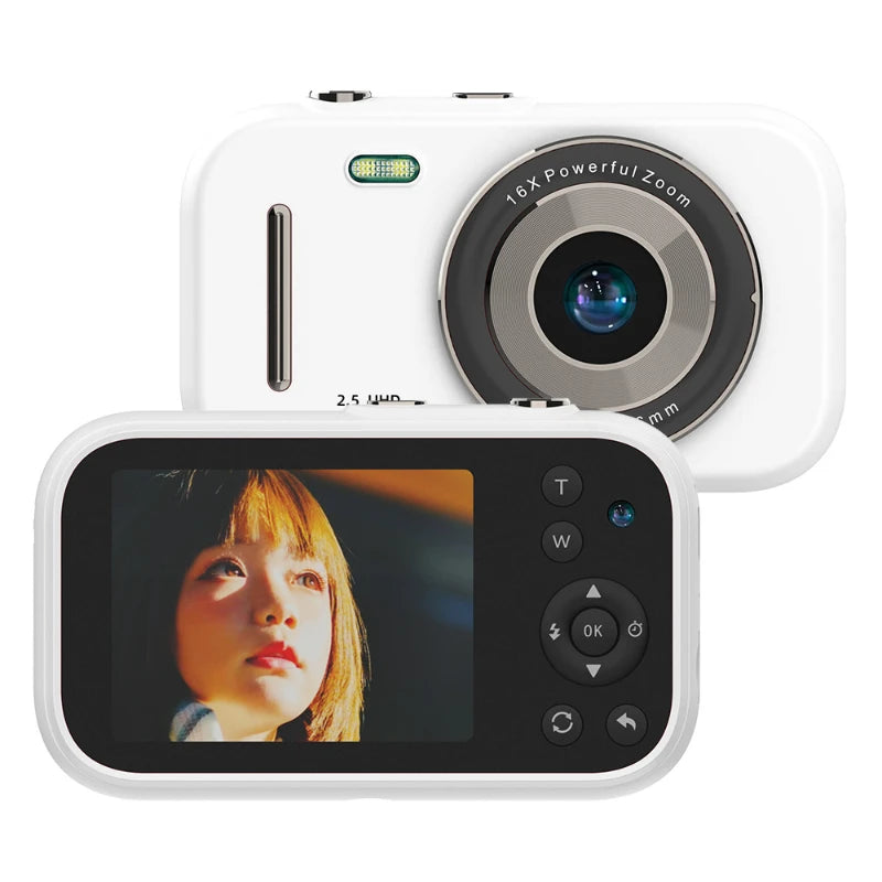 H17 2.7-Inch Screen 1080P 48MP Mini Camera 8/128GB 16X Digital Zoom Dual Camera Autofocus Digital Mini Camera