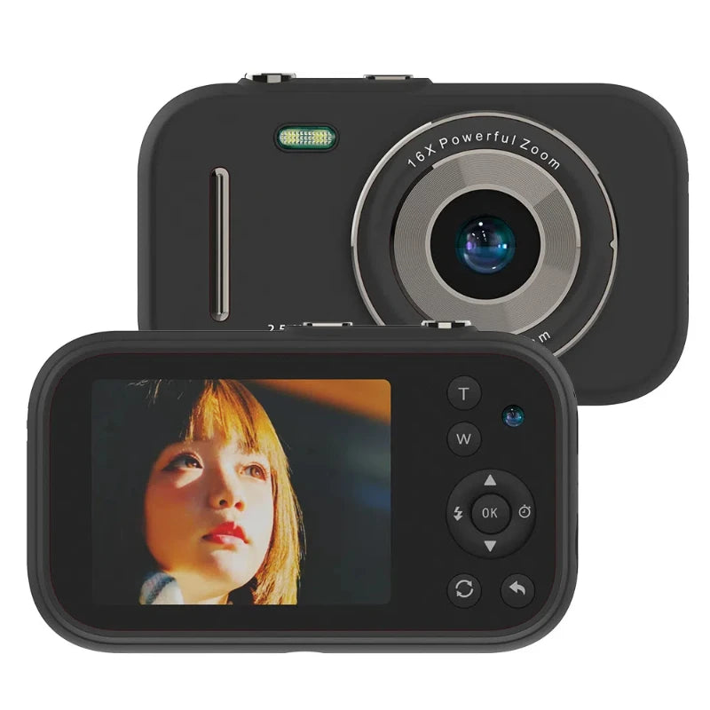 H17 2.7-Inch Screen 1080P 48MP Mini Camera 8/128GB 16X Digital Zoom Dual Camera Autofocus Digital Mini Camera
